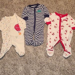 Cute infant boy sleep and play